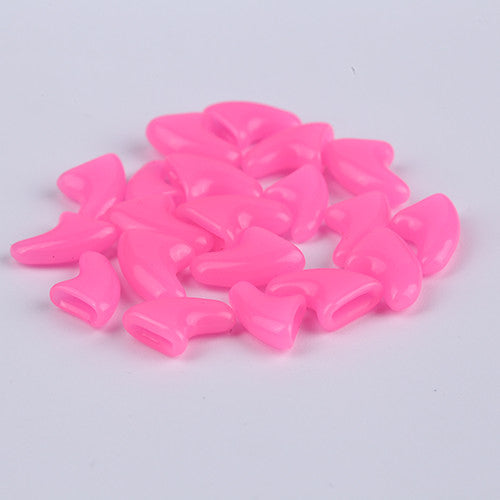 100 pcs - Cats Kitten Paws Grooming Nail Claw Cap+5 Adhesive Glue+5 Applicator Soft Rubber Pet Nail Cover/Paws Caps Pet Supplies