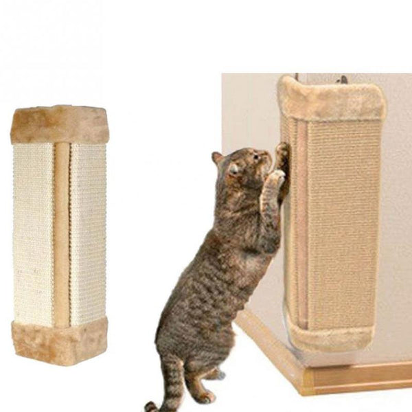 50x23cm Cat Scratches Board Pet Kitten Wall Corner Scratching Mat Post Tree Scratcher Sisal Hemp Kitty Pet Plush Flying Toys