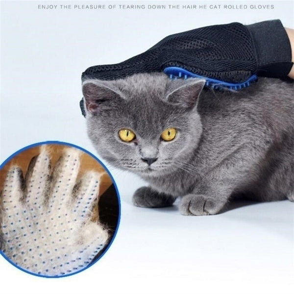 Cat Gloves Cat Grooming Cat Gloves Beauty Gloves Pet Dog Brush finger Gloves Gentle And Efficient Pet Dog Silicone