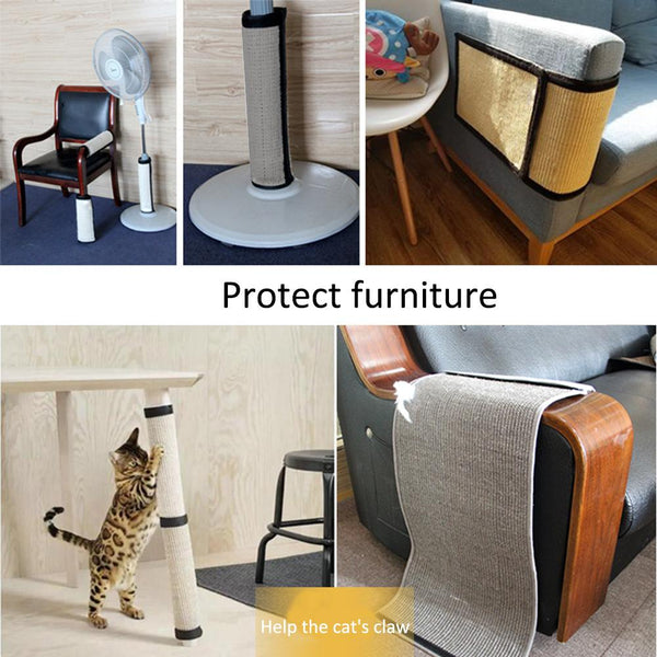 40*30cm Cat Scratch Board Sisal Furniture Bed Mattress Protector Table Chair Sofa Legs Mat Cat Kitten Scratching Toy Scratcher