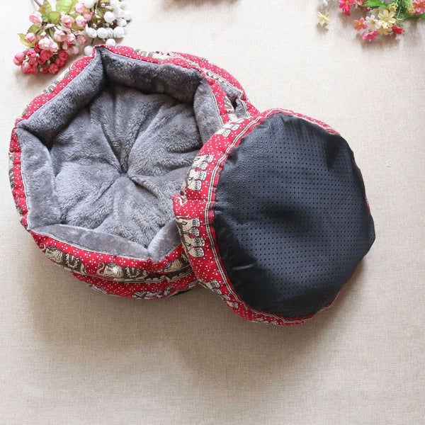 Pet Dog Round Beds Puppy Couch Cute 3 Pattern Soft Sofa Dog House Nests Kennel Mat for Chihuahua Small Dog Cat Beds Pet Products