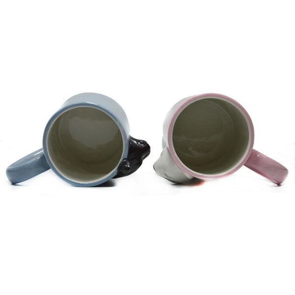 2pcs Luxury Kiss Cat Cups Couple Ceramic Mugs Married Couples Anniversary Morning Mug Milk Coffee Tea Breakfast Valentines Day