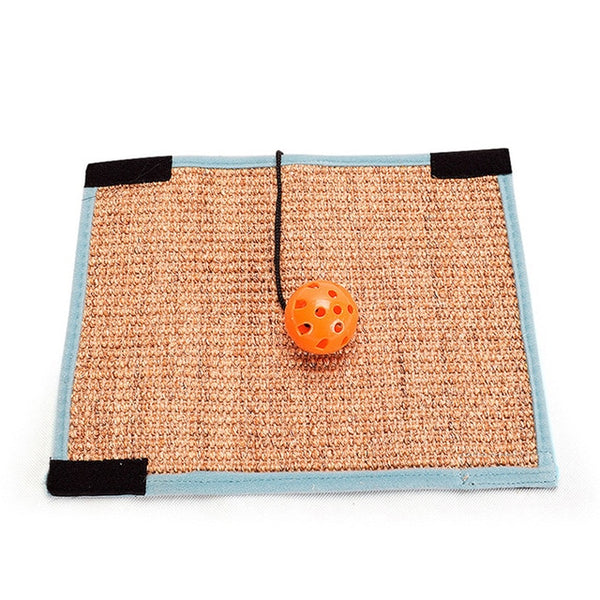 Sisal Chair Foot Protector Furniture Carpet Pad With Bell Ball Anti-claw Mat Pet Supplies Cat Scratcher