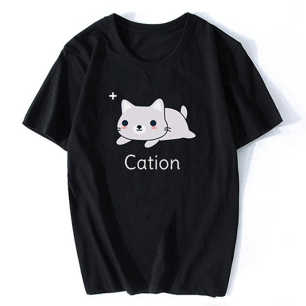 Funny Cute Japan Sushi Cat Graphic Tees Women Tshirt Print Kawaii Black T Shirt Women Top Femme Ulzzang Cartoon Camisetas Mujer