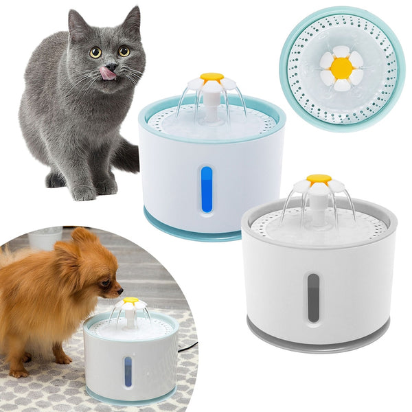 Cat Automatic Feeder Drink Filter Automatic Cat Water Fountain For Pets Water Dispenser Large Spring Drinking Bowl